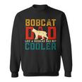 Vintage Retro Bobcat Dad Like A Regular Dad But Cooler Sweatshirt