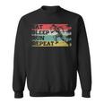 Vintage Retro Eat Sleep Run Repeat Running Runner Sweatshirt
