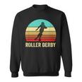 Vintage Retro Style Sunset Roller Derby Sweatshirt