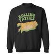Vintage Rolling Fatties Cat Retro Kitty Kitten Meow Menwomen Sweatshirt