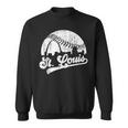 Vintage St Louis Skyline Game Day Retro Baseball Sweatshirt