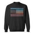 Vintage Sunset American Flag Hendersonville North Carolina Sweatshirt