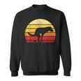 Vintage Sunset Labrador Retro Dog Pooping Old School Classic Sweatshirt