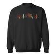 Vintage Traktor Herzschlag Ekg Trecker Landwirt Bauer Sweatshirt