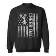 Vintage Us American Flag Cheerleading Cheer Dad Fathers Day Sweatshirt