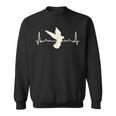 Vogel Taube Herzfrequenz Heart Rhythm Sweatshirt