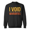 I Void Warranties Car Mechanic Auto Mechanics Work Graphic Sweatshirt