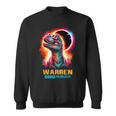 Warren Ohio Total Solar Eclipse 2024Rex Dinosaur Colorful Sweatshirt