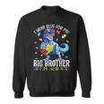 I Wear Blue For My Big Brother Dinosaur Autism Awareness Sweatshirt