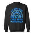 We Wear Blue Child Abuse Prevention Child Abuse Awareness Sweatshirt