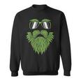 Weed Beard Face Marijuana Cannabis Irish Hipster Sweatshirt