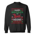 Weenie Dog Christmas Pajama Cute Weiner Ugly Christmas Sweatshirt