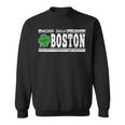 Wicked Smaht Boston Massachusetts Accent Smart Ma Distressed Sweatshirt