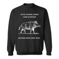 Wild Boar Saying Jägerlatein Hunter Slogan Sweatshirt