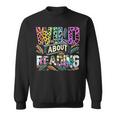 Wild About Reading Books Library Day Bookworm Leoparard Sweatshirt