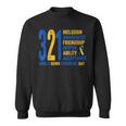 World Down Syndrome Day 321 Inspire And Awareness Ribbon Sweatshirt