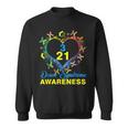 World Down Syndrome Day Awareness Socks Heart 21 March Sweatshirt