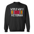 World War Ii Veteran Us Military Service Vet Victory Ribbon Sweatshirt
