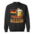 Wurst Behavior German Oktoberfest Beer Sweatshirt