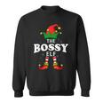 Xmas Bossy Elf Family Matching Christmas Pajama Sweatshirt