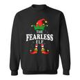 Xmas Fearless Elf Family Matching Christmas Pajama Sweatshirt