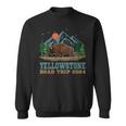 Yellowstone National Park Family Road Trip 2024 Bison Buffal Sweatshirt