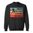 Zielen Schlagen Fluchen Nomals Table Tennis Ping Pong Sweatshirt