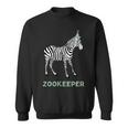 Zookeeper Zebra Birthday AdultKid Zebra Safari Party Sweatshirt