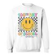 100Th Day Of School Vibes Cute Smile Face 100 Days Of School Sweatshirt