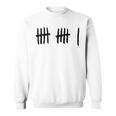 11Th Birthday Outfit 11 Years Old Tally Marks Anniversary Sweatshirt