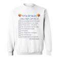 40Th Birthday Checklist Fortieth Dares Challenge Sweatshirt