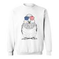 4Th Of July Quaker Parrot Bird Patriotic Usa Sunglasses Sweatshirt