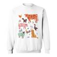 Adorable Animal De La Ferme Mignon Cheval Gros Chien Chat Poule Canard Enfants Sweater e