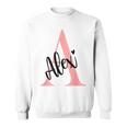 Alex Nameorname Mit Monogramm Personalisiert Rosa Sweatshirt