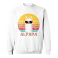 Alpapa Alpakaatertag Bester Papaater Fan Lamaatertag Raglan Sweatshirt