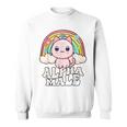 Alpha Male Cat Rainbow Sweatshirt
