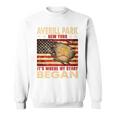 Averill Park New York Usa Flag Independence Day Sweatshirt