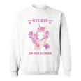 Children's Bye Bye Kindergarten Ich Glitzer In Der Schule Cute Unicorn Sweatshirt