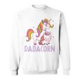 Dadacorn Einhorn Papa Und Baby Weihnachten Papa Sweatshirt