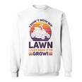 Damen Lustiger Mäher Rasen Bier Papa Landschaftsbau Dare It Wh Mit-Ausschnitt Sweatshirt