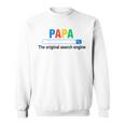 Damen Papa Die Original-Suchmaschine Lustigeratertag Mit-Ausschnitt Sweatshirt