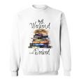 Distressed Quote My Weekend Is All Booked Reading Books Sweatshirt