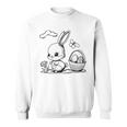 Easter Bunny Ausmalen Und Selbst Bemalen Sweatshirt