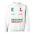 Egal Wie Cool Dein Papa Ist Meiner Ist Italiener Italien Raglan Sweatshirt