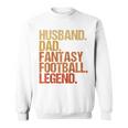 Ehemann Papa Fantasy Football Legend Cooles Ater Herren Raglan Sweatshirt