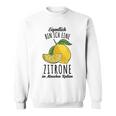 Eigentlich Bin Ich Eine Zitrone Kostüm Sweatshirt