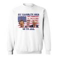 All Of My Favorite Go To Jail Groovey Retro 70S Sweatshirt