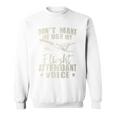 My Flight Attendant Voice Aviation Stewardess Plane Pilot Sweatshirt