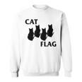 Cat Flag Hardcore Band Parodies Sweatshirt