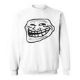 Troll Face Nerd Geek Graphic Sweatshirt